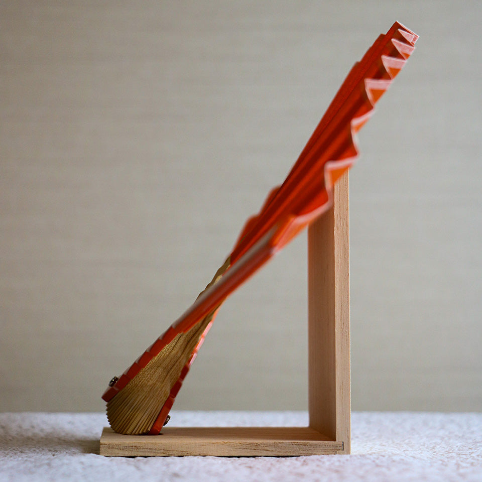 Paulownia wood fan stand