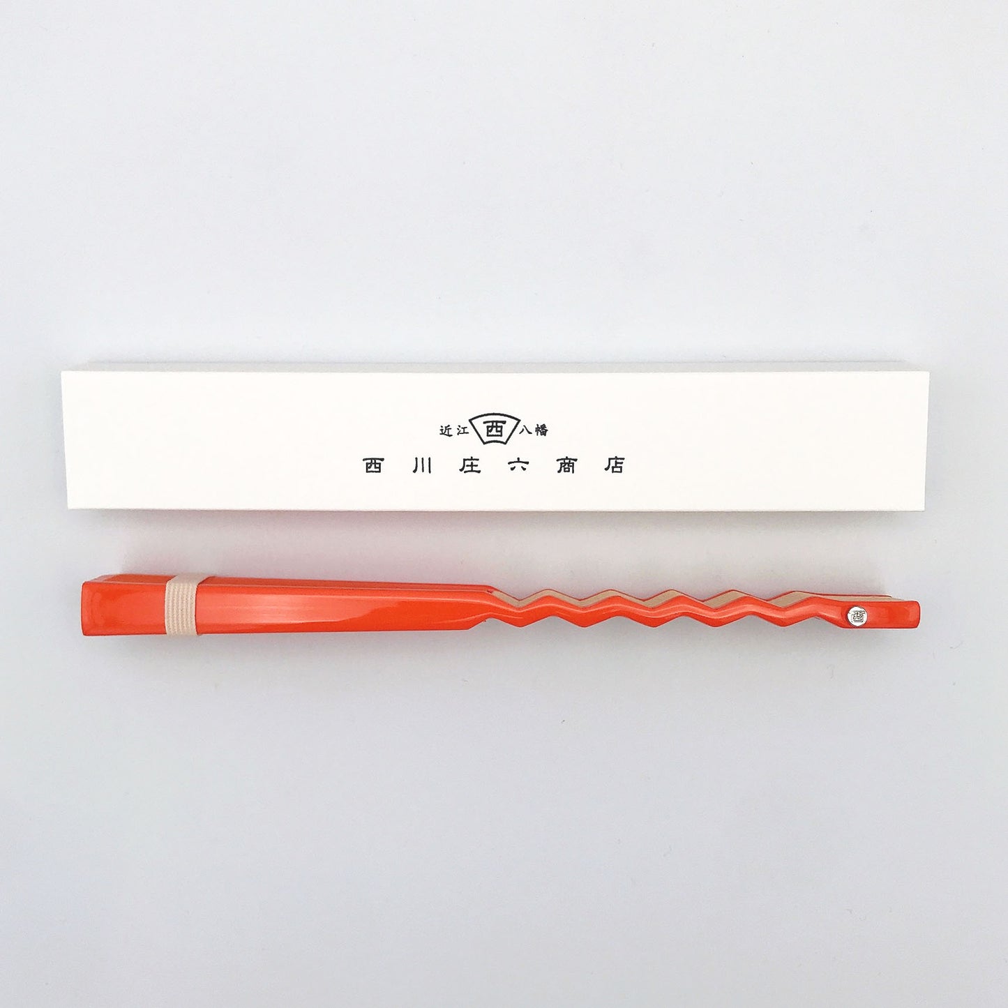 GIZAGIZA扇子 オレンジ