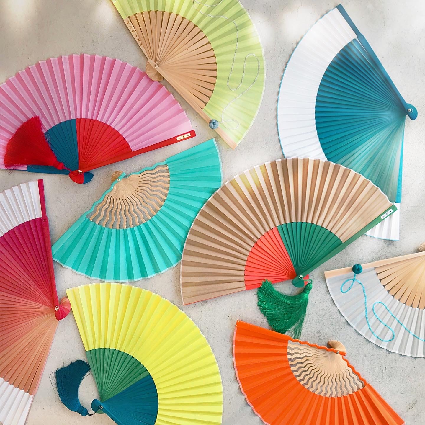 Fans Colection Japanese Folding Fans Collection – 朱 SHU. by Vermillion