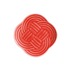 【ギフト包装済】小皿×３（赤・白・墨）＋ 魚のフォークセット（クリア）