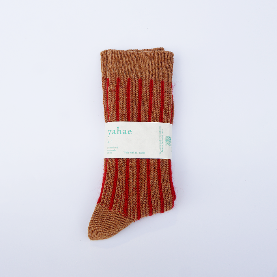 Organic Cotton Mohair Stripes Socks