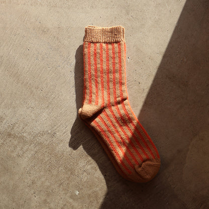 Organic Cotton Mohair Stripes Socks