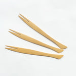 【Gift-wrapped】Musubi Small Plate 11cm 3 Colour and Fish Fork Set Gift