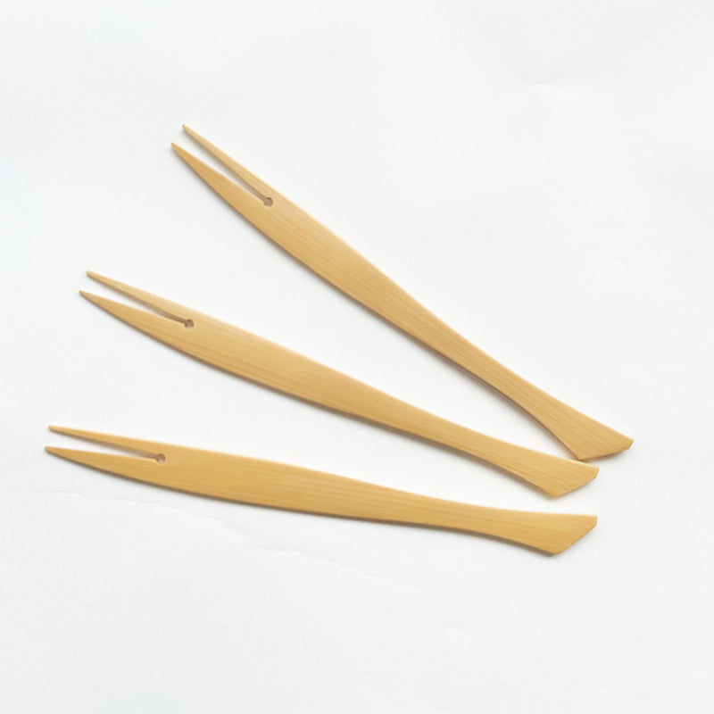 【Gift-wrapped】Musubi Small Plate 11cm 3 Colour and Fish Fork Set Gift