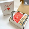 【Gift-wrapped】Musubi Small Plate 11cm 3 Colour and Fish Fork Set Gift