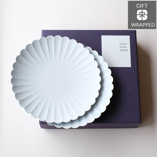 【Gift-wrapped】TY Palace Plate Gray Gift Box