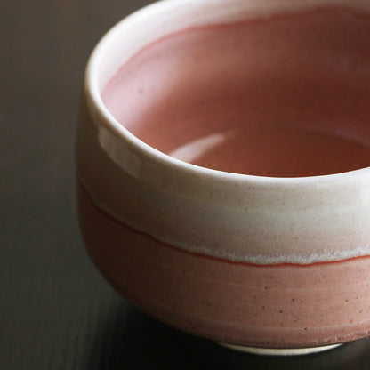 抹茶碗 ピンク/水色
