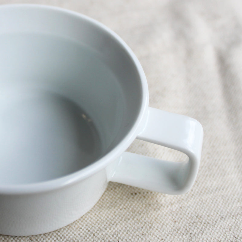 TY Tea Cup Handle White