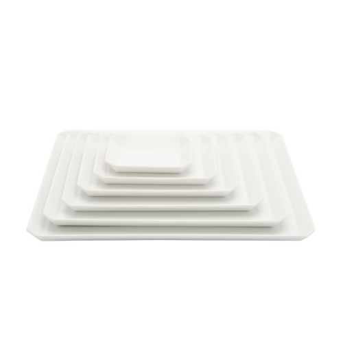 TY Square Plate White 9-27cm