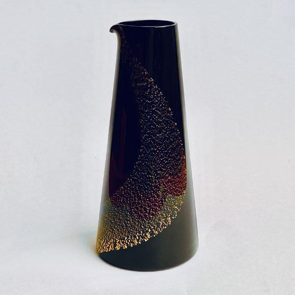 "Kanazawa" Tokkuri (Black / Gold Leaf)