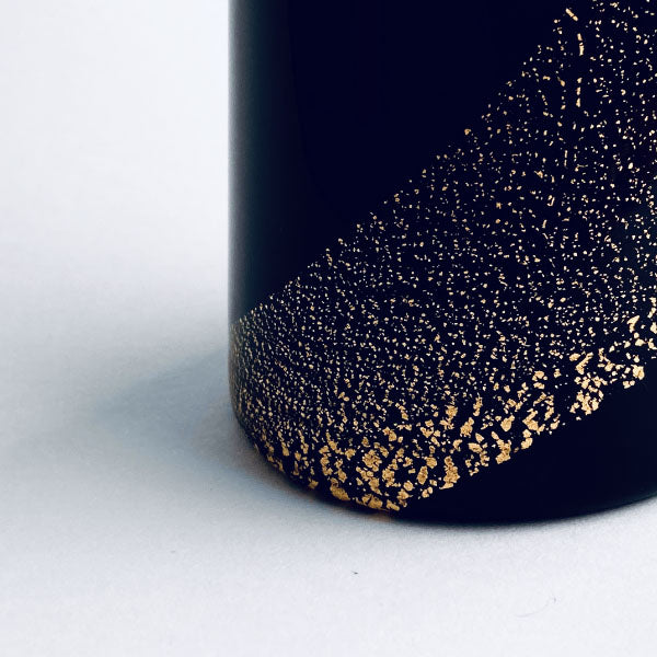 "Kanazawa" Tokkuri (Black / Gold Leaf)