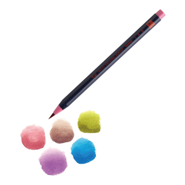 彩 SAI Coloring Brush Pen 5-color set