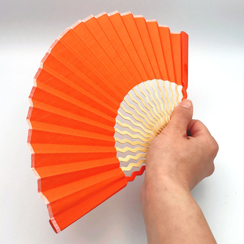 GIZAGIZA扇子　オレンジ