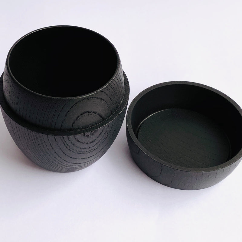 茶筒・丸筒 黒