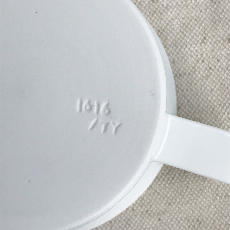 TY Tea Cup Handle White