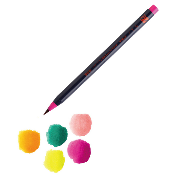 彩 SAI Coloring Brush Pen 5-color set