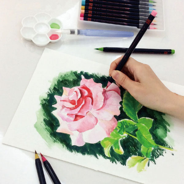 彩 SAI Coloring Brush Pen 5-color set
