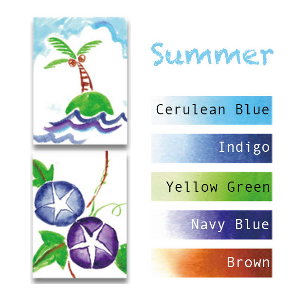 彩 SAI Coloring Brush Pen 5-color set