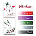 彩 SAI Coloring Brush Pen 5-color set